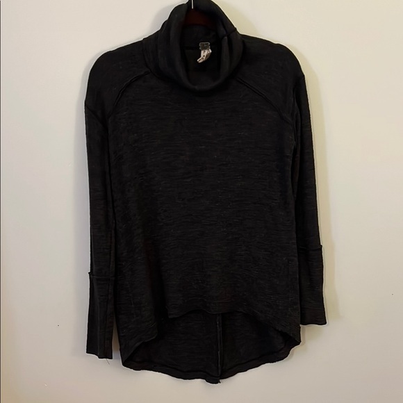 We The Free Tops - We The Free Gray and Black Long Sleeve Tee with Relaxed Fit